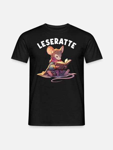 Leidenschaftlicher Leser Leserin Leseratte - Männer T-Shirt - Schwarz