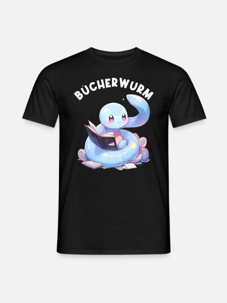 Leidenschaftlicher Leser Leserin Leseratte - Männer T-Shirt - Schwarz