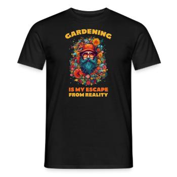 Gardener Garden Plants Landscape Gardener - Men's T-Shirt - black - Front - AI Model Male 178 light (178cm)