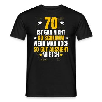 70 Geburtstag Runder Geburtstag Geburtstaggeschenk - Männer T-Shirt - Schwarz - Vorne - AI Model Male 178 light (178cm)