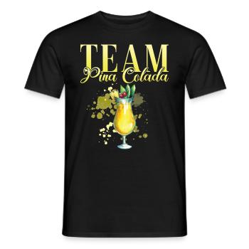Équipe de fête de poule Pina Colada Barman - T-shirt homme - noir - Devant - AI Model Male 178 light (178cm)