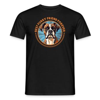 Boxer-Hunderasse Hundehalter lustige Sprüche - Männer T-Shirt - Schwarz - Vorne - AI Model Male 178 light (178cm)