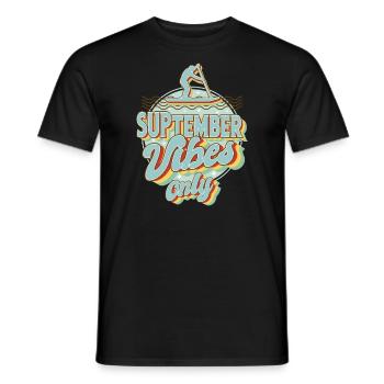 SUPtember Stand up paddling board Stehpaddler - Männer T-Shirt - Schwarz - Vorne - AI Model Male 178 light (178cm)