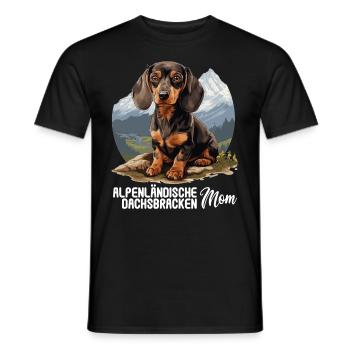 Alpenländische Dachsbracke - Männer T-Shirt - Schwarz - Vorne - AI Model Male 178 light (178cm)