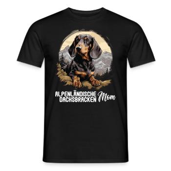 Alpenländische Dachsbracke - Männer T-Shirt - Schwarz - Vorne - AI Model Male 178 light (178cm)
