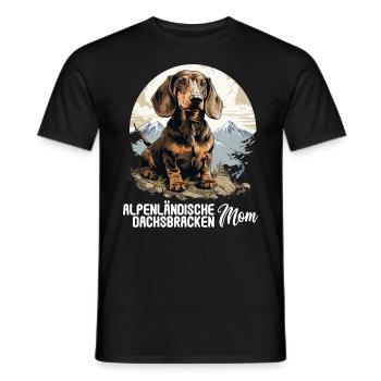 Alpenländische Dachsbracke - Männer T-Shirt - Schwarz - Vorne - AI Model Male 178 light (178cm)