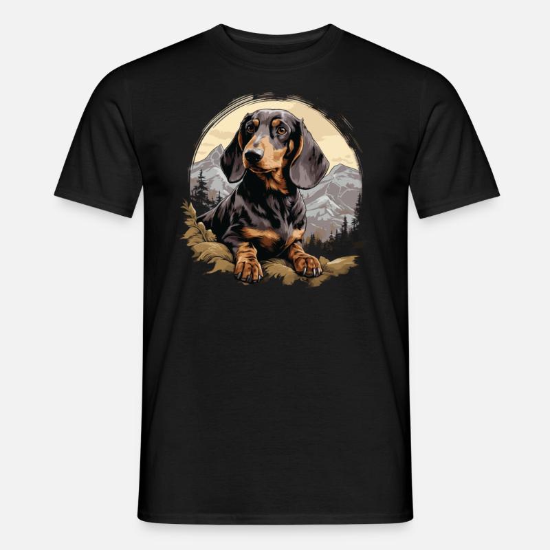 Alpenländische Dachsbracke - Männer T-Shirt - Schwarz