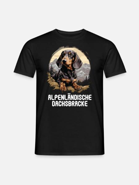 Alpenländische Dachsbracke - Männer T-Shirt - Schwarz