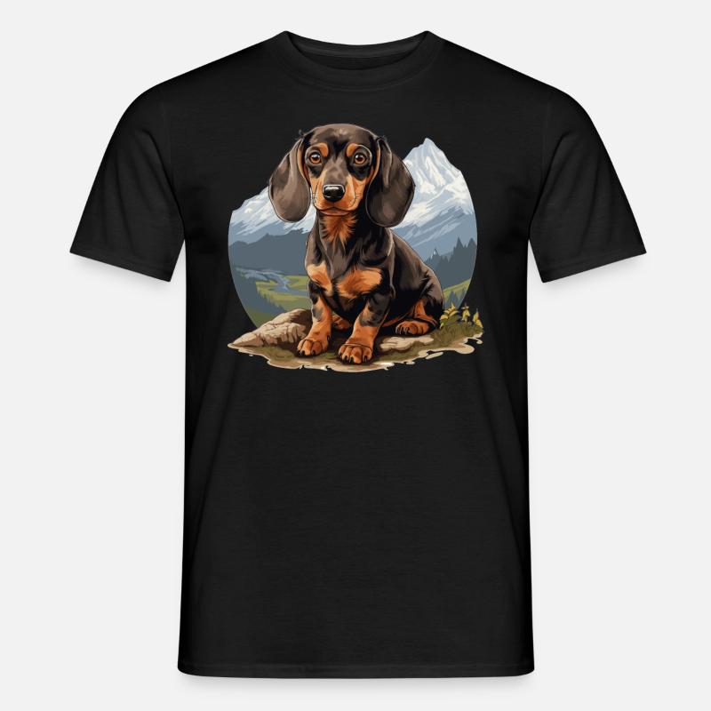 Alpenländische Dachsbracke - Männer T-Shirt - Schwarz