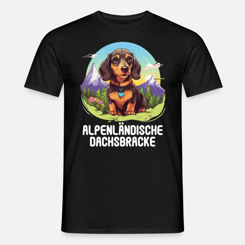 Alpenländische Dachsbracke - Männer T-Shirt - Schwarz