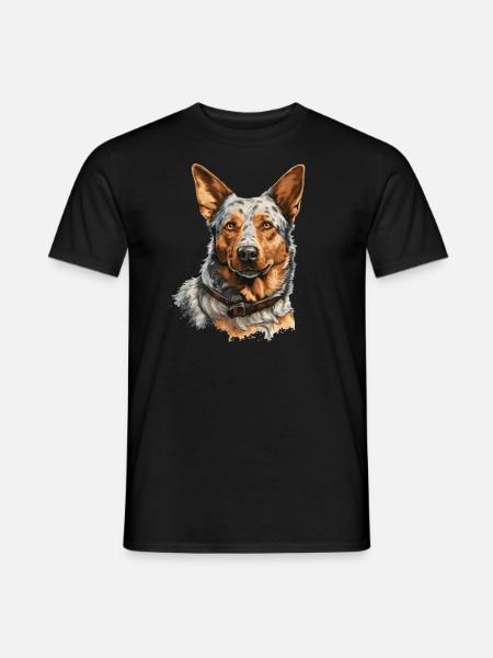 Hund Australian Cattle Dog - Männer T-Shirt - Schwarz