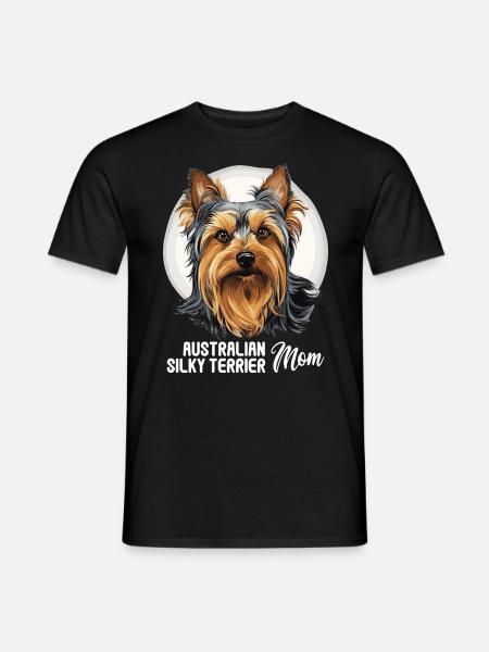 Australian Silky Terrier - Men's T-Shirt - black