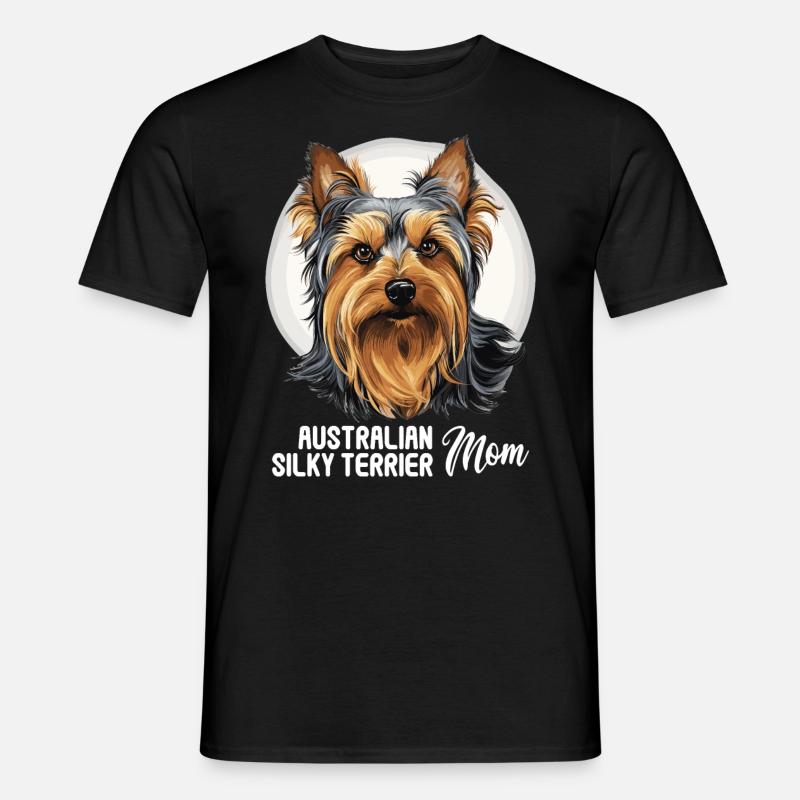 Australian Silky Terrier - Männer T-Shirt - Schwarz