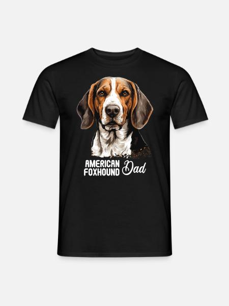 Dog American Foxhound - Men's T-Shirt - black