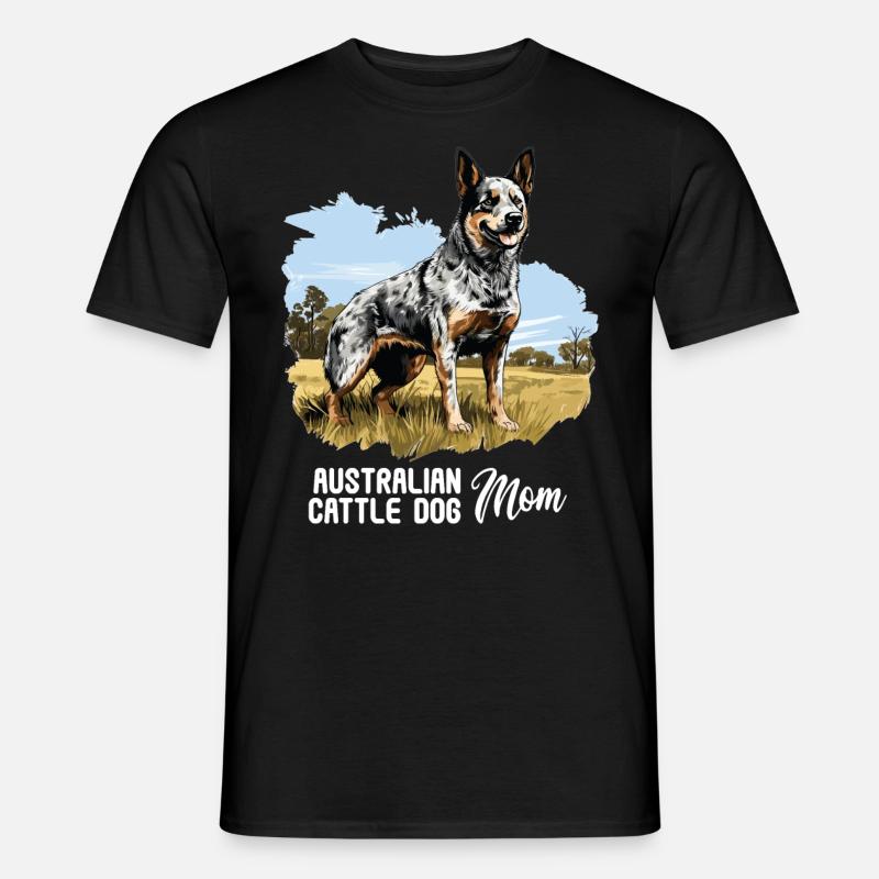 Hund Australian Cattle Dog - Männer T-Shirt - Schwarz