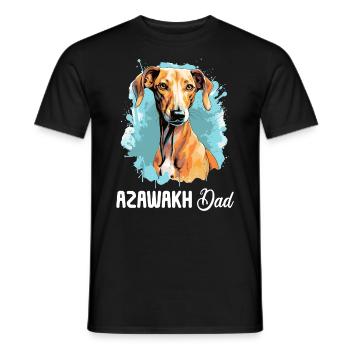 Chien Azawakh - T-shirt homme - noir - Devant - AI Model Male 178 light (178cm)