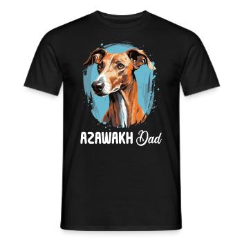 Chien Azawakh - T-shirt homme - noir - Devant - AI Model Male 178 light (178cm)