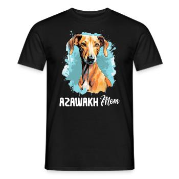 Chien Azawakh - T-shirt homme - noir - Devant - AI Model Male 178 light (178cm)