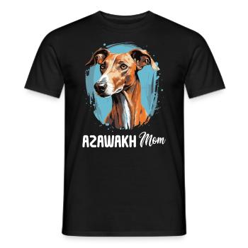 Chien Azawakh - T-shirt homme - noir - Devant - AI Model Male 178 light (178cm)