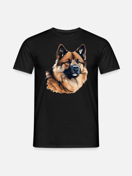 Hund American Akita - Männer T-Shirt - Schwarz