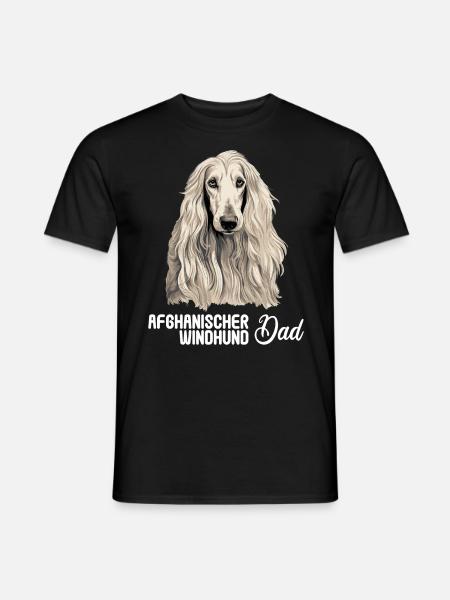 Hund Afghanischer Windhund - Männer T-Shirt - Schwarz