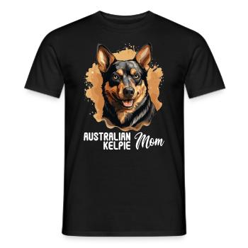 Chien Kelpie australien - T-shirt homme - noir - Devant - AI Model Male 178 light (178cm)