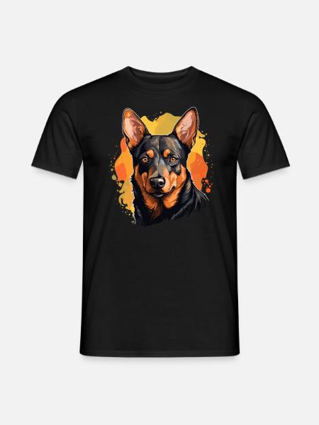 Dog Australian Kelpie - Men's T-Shirt - black