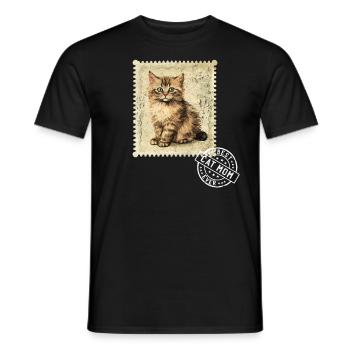 Chat Maman Chat Chat Timbre Chat Chat Mamans - T-shirt homme - noir - Devant - AI Model Male 178 light (178cm)