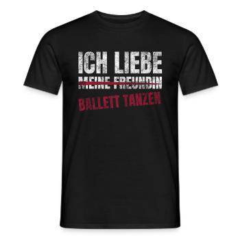 Ballett Tanzen Ich Liebe Zeitvertreib Hobby - Männer T-Shirt - Schwarz - Vorne - AI Model Male 178 light (178cm)