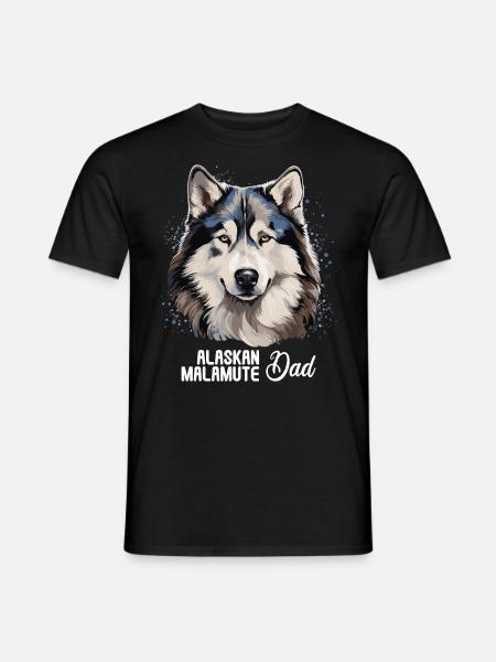 Dog Alaskan Malamute - Men's T-Shirt - black
