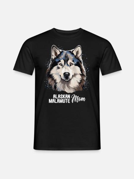 Dog Alaskan Malamute - Men's T-Shirt - black