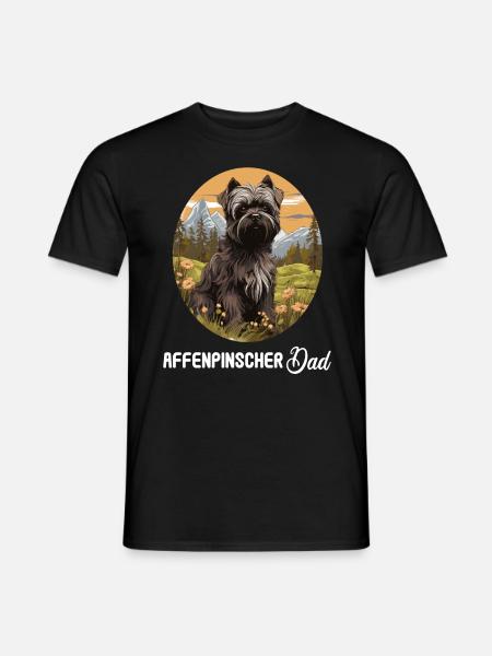 Dog Affenpinscher - Men's T-Shirt - black