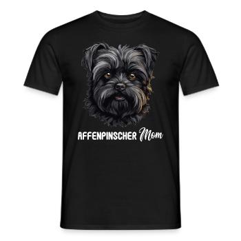 Chien Affenpinscher - T-shirt homme - noir - Devant - AI Model Male 178 light (178cm)