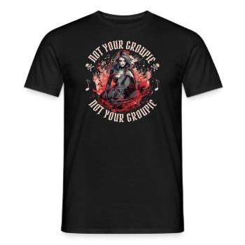 Violoncelliste Gothique Sorcellerie Drôle - T-shirt homme - noir - Devant - AI Model Male 178 light (178cm)
