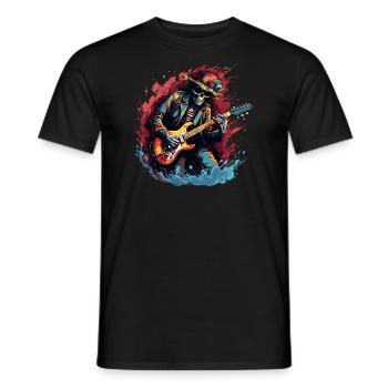 Gitarristen Akustik-Gitarre Country-Musik - Männer T-Shirt - Schwarz - Vorne - AI Model Male 178 light (178cm)