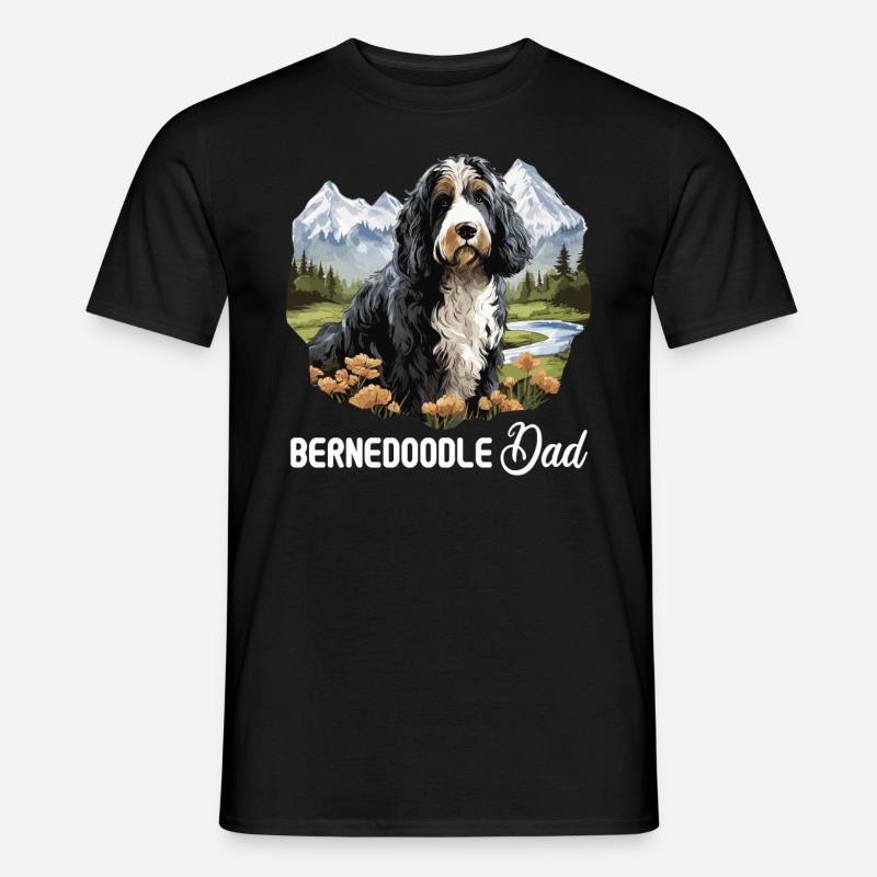 Hund Bernedoodle - Männer T-Shirt - Schwarz
