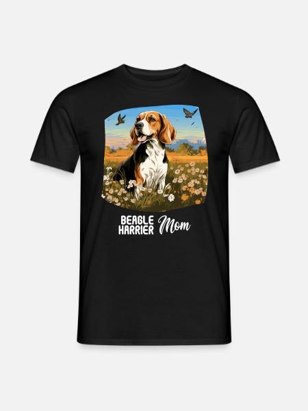 Dog Beagle Harrier - Men's T-Shirt - black