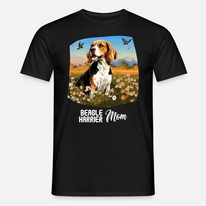 Dog Beagle Harrier - Men’s T-shirt - black