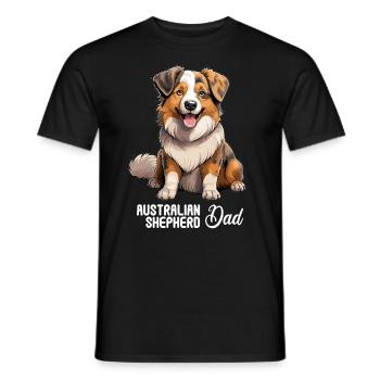 Chien Berger Australien - T-shirt homme - noir - Devant - AI Model Male 178 light (178cm)
