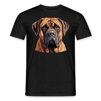 Hund Boerboel - Männer T-Shirt - Schwarz - Vorne - AI Model Male 178 light (178cm)