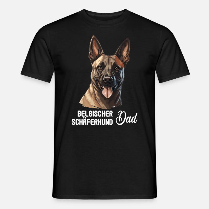 Hund Belgischer Schäferhund - Männer T-Shirt - Schwarz