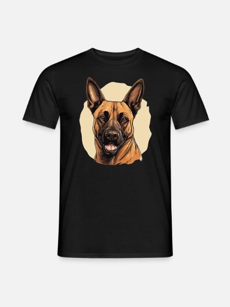 Dog Belgian Shepherd - Men's T-Shirt - black