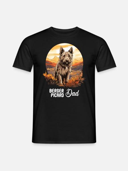 Dog Berger Picard - Men's T-Shirt - black