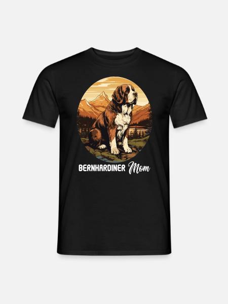 Dog St. Bernard - Men's T-Shirt - black