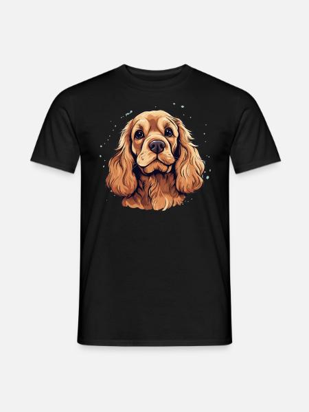 Dog Cocker Spaniel - Men's T-Shirt - black