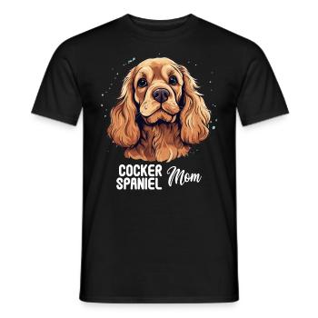 Épagneul Dog Cocker - T-shirt homme - noir - Devant - AI Model Male 178 light (178cm)