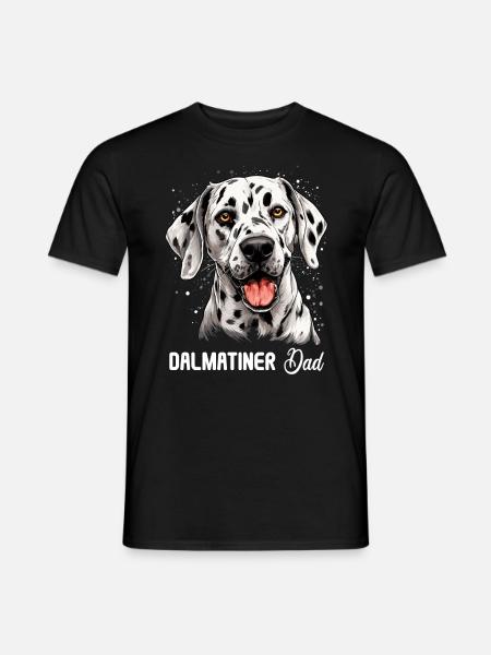 Dog Dalmatian - Men's T-Shirt - black