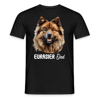 Dog Eurasier - Men's T-Shirt - black - Front - AI Model Male 178 light (178cm)
