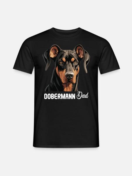 Dog Doberman - Men's T-Shirt - black