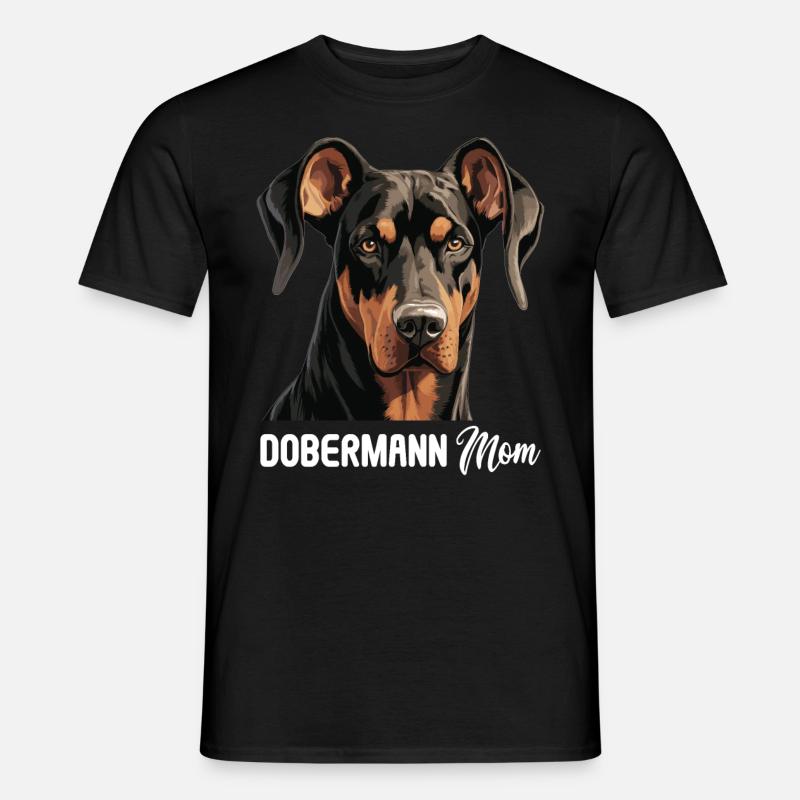 Hund Dobermann - Männer T-Shirt - Schwarz